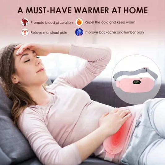 4-in-1 Smart Heating & Massage Belt Rechargeable Comfort Belt for Everyday Use