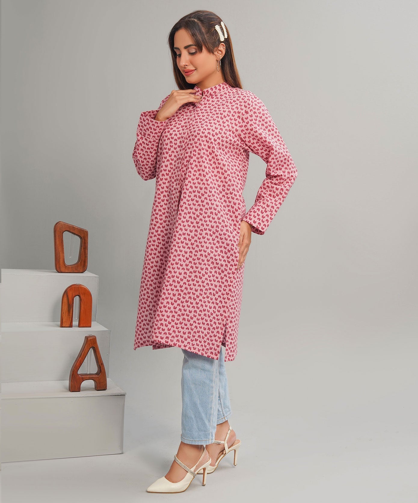 Blooming Heart Stitched Shirt