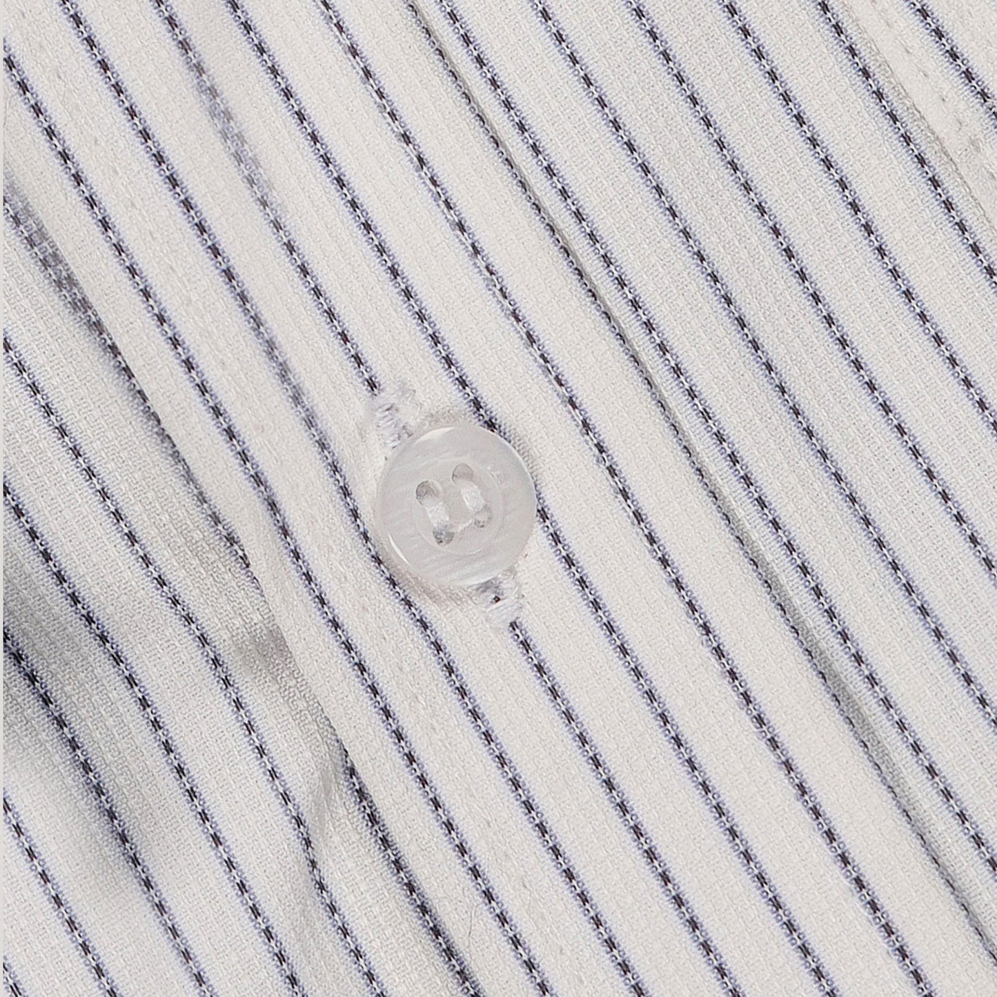 Cotton White with Blue Pinstripes Premium Men's Shirt