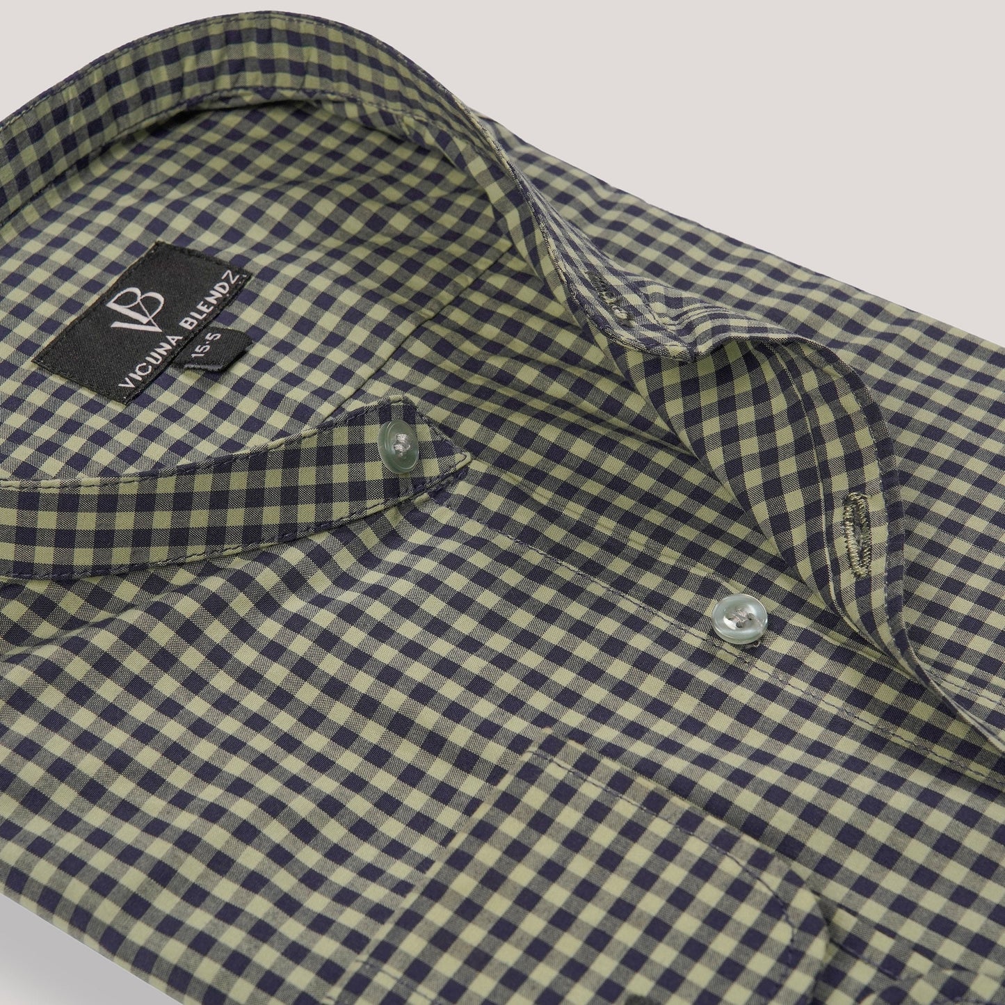 Khaki Navy Checkered Premium Men's Shirt