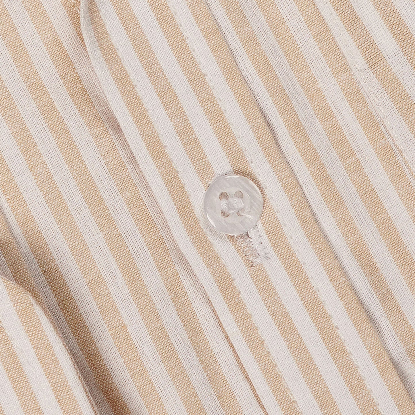 Khaki Beige and White Stripes Premium Men's Shirt