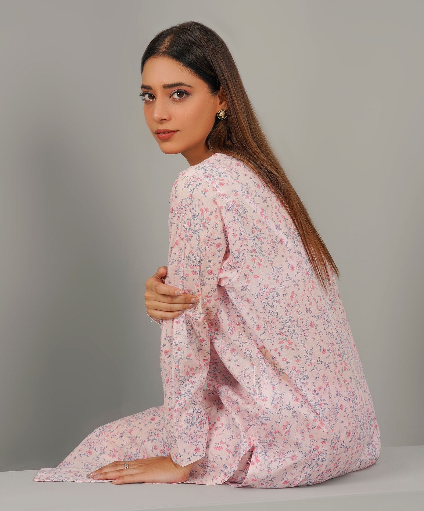 Pastel Pink Stitched 2-Piece Set