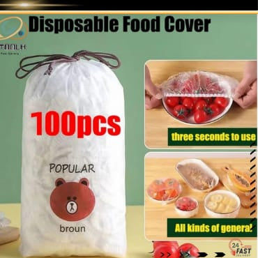 Food Shopper Bags Pack of 100 – Durable Plastic Grocery & Storage Bags
