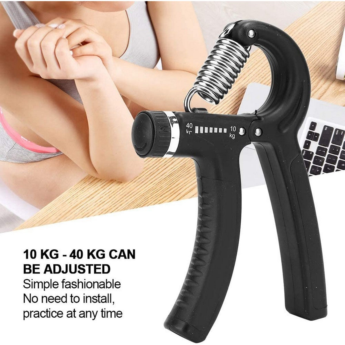 Automatic Hand Gripper Adjustable Wrist & Finger Exercise Tool for Strength Training