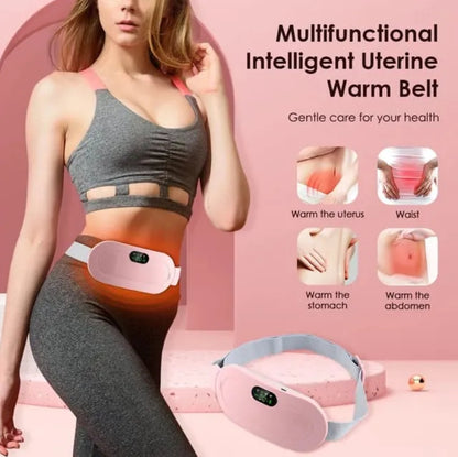 4-in-1 Smart Heating & Massage Belt  Rechargeable Comfort Belt for Everyday Use