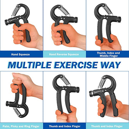 Automatic Hand Gripper Adjustable Wrist & Finger Exercise Tool for Strength Training