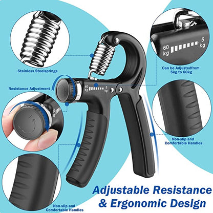 Automatic Hand Gripper Adjustable Wrist & Finger Exercise Tool for Strength Training