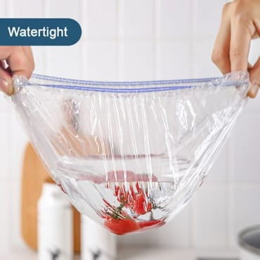 Food Shopper Bags Pack of 100  Durable Plastic Grocery & Storage Bags