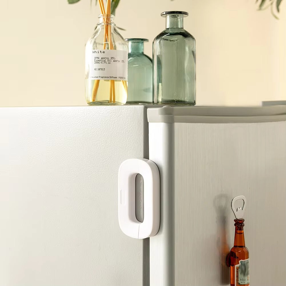 Child Safety Fridge Lock  Strong Adhesive Refrigerator & Cabinet Door Lock