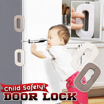 Child Safety Fridge Lock  Strong Adhesive Refrigerator & Cabinet Door Lock