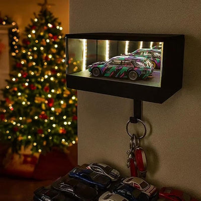 Rechargeable LED Smart Garage Mirror Keychain Wall Mount Display