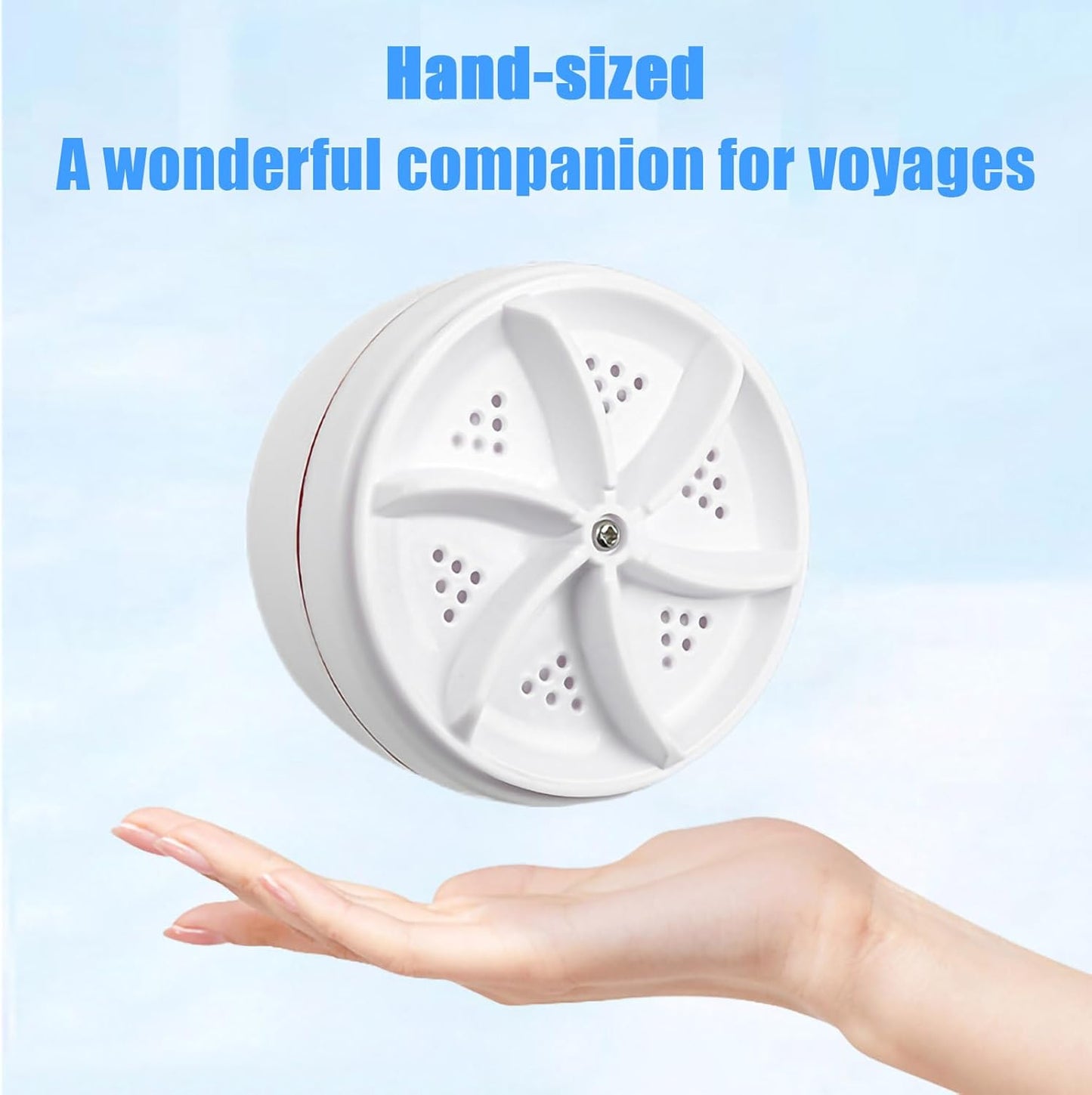 Mini Portable Turbo Washing Machine USB Powered Automatic Washer for Clothes, Socks & Underwear