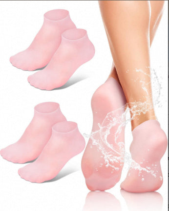 Moisturizing Silicone Socks for Women Cracked Heel Repair & Foot Care Gel Socks