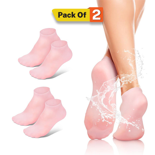 Moisturizing Silicone Socks for Women Cracked Heel Repair & Foot Care Gel Socks