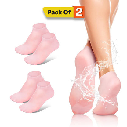 Moisturizing Silicone Socks for Women Cracked Heel Repair & Foot Care Gel Socks