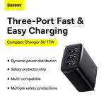 Baseus 17W 3 USB Charger