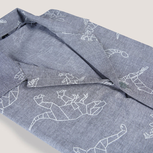 Dino Funk Drop Shoulder Premium Men's Shirt