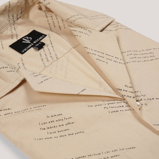 Khaki Button Down Premium Men's Shirt