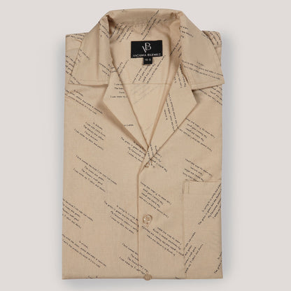 Khaki Button Down Premium Men's Shirt
