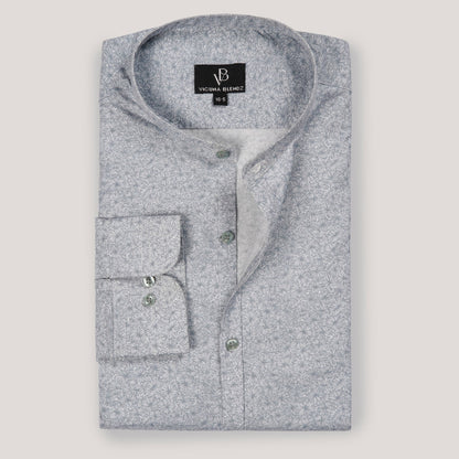 Light Grey Paisley Jungle Premium Men's Shirt