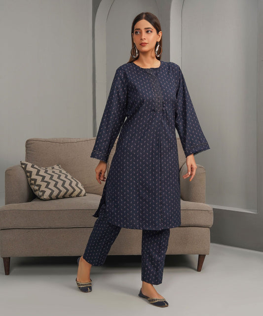 Midnight Flamingos Stitched 2-Piece Set