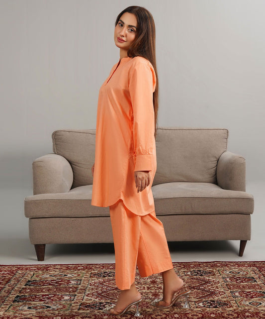 Pret Rust Stitched 2-Piece Solid Set