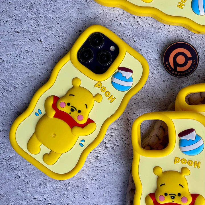 iPhone Pooh 3D Silicone Case