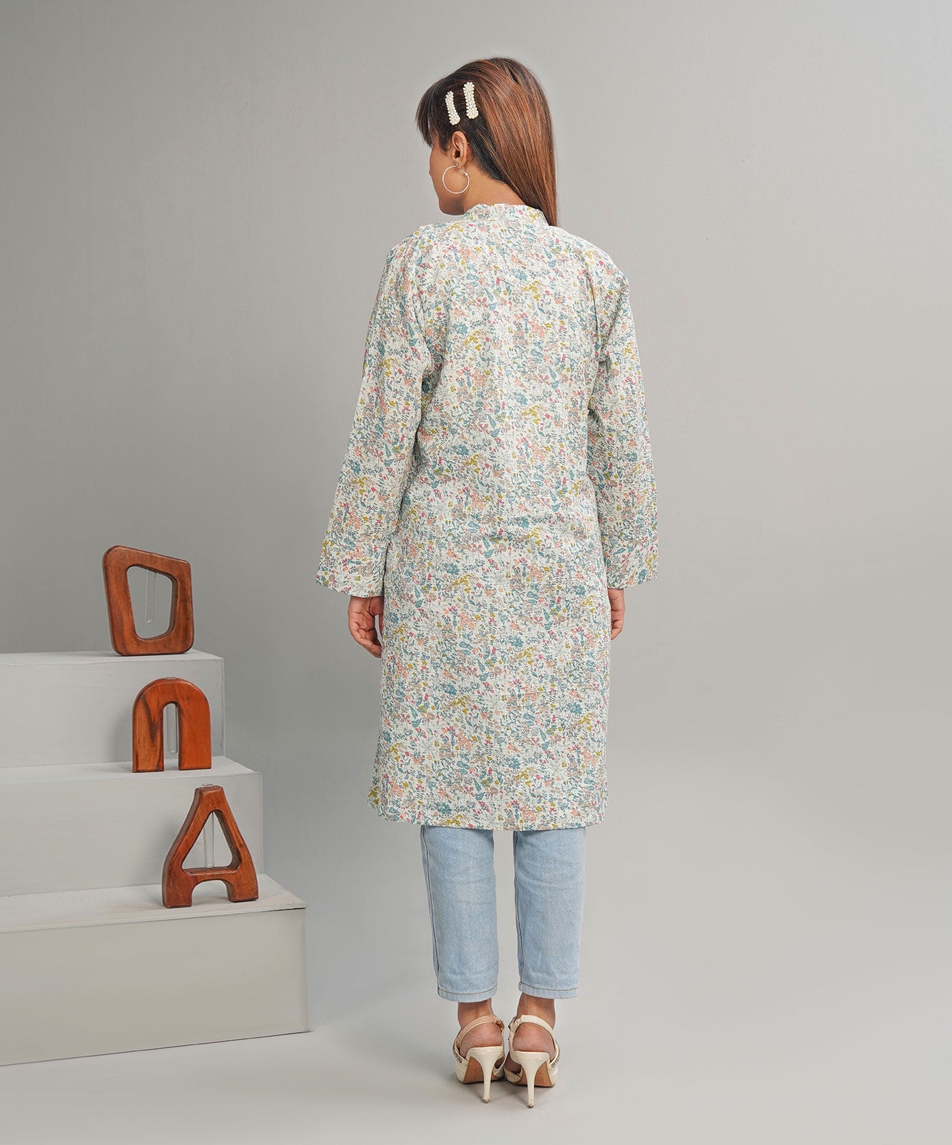 Summer Bloom  Stitched Shirt