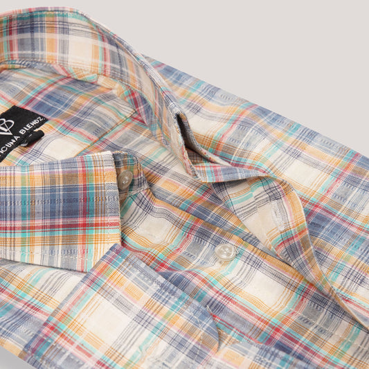 Summer Festive Multi Checks Premium Men's Shirt