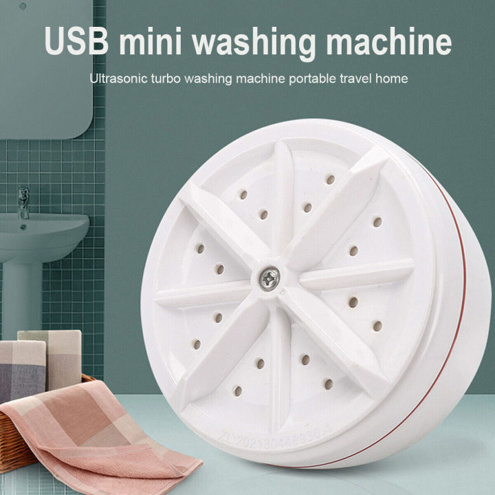 Ultrasonic Turbine Washing Machine – Portable Mini Washer for Clothes