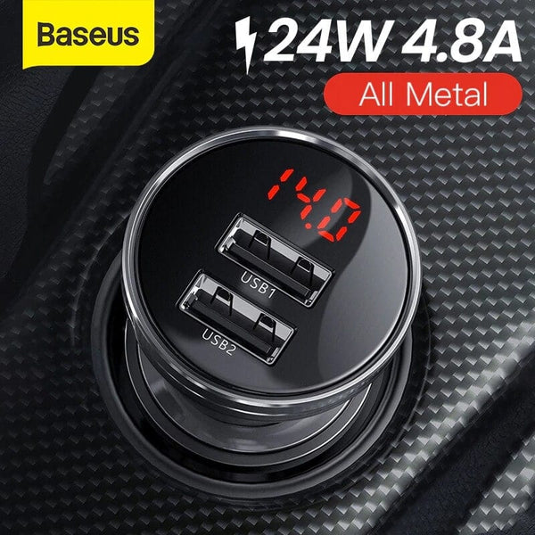 Baseus 24W Digital Display Car Charger