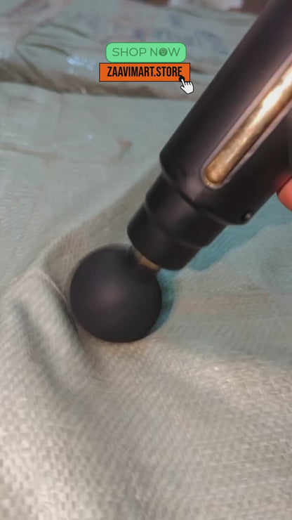 4-in-1 Comfort & Wellness Combo – Knee Warmer, Massage Gun, Heat Comb & Belly Cramp Belt