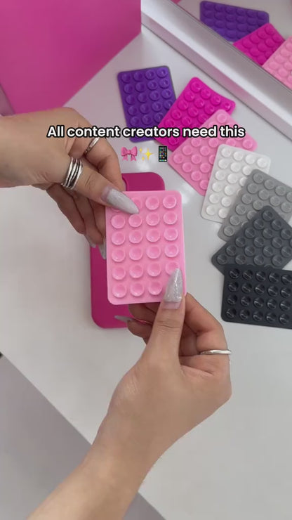 Anti-Slip Mobile Suction Mat  Strong Sticky Grip Pad for Phones, Car, and Desk